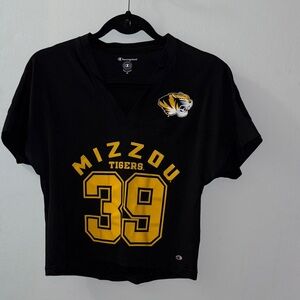 Champion Black and Yellow Mizzou Tigers Jersey